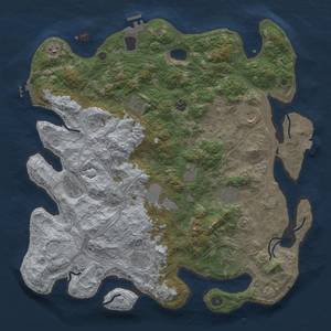 Thumbnail Rust Map: Procedural Map, Size: 4500, Seed: 5352680, 19 Monuments