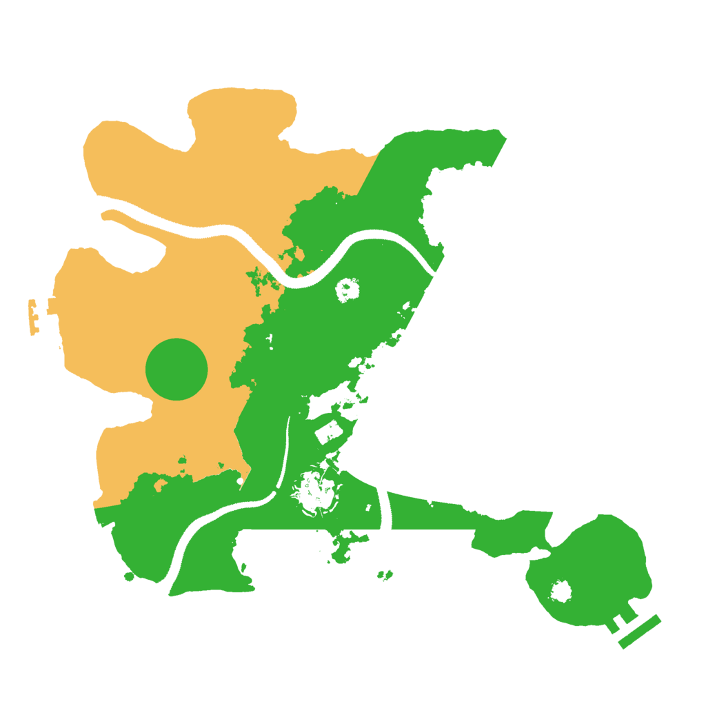 Biome Rust Map: Procedural Map, Size: 3000, Seed: 1599