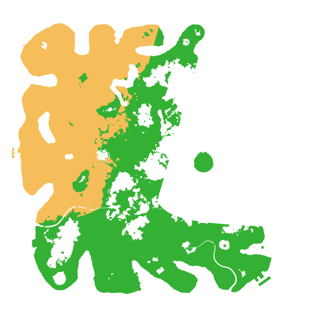 Biome Rust Map: Procedural Map, Size: 4500, Seed: 590959095