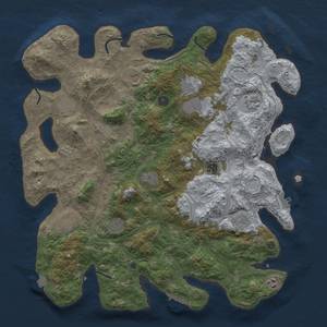 Thumbnail Rust Map: Procedural Map, Size: 4500, Seed: 590959095, 19 Monuments