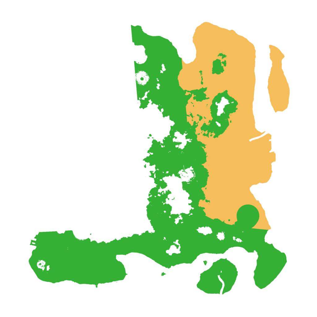 Biome Rust Map: Procedural Map, Size: 3700, Seed: 181908186