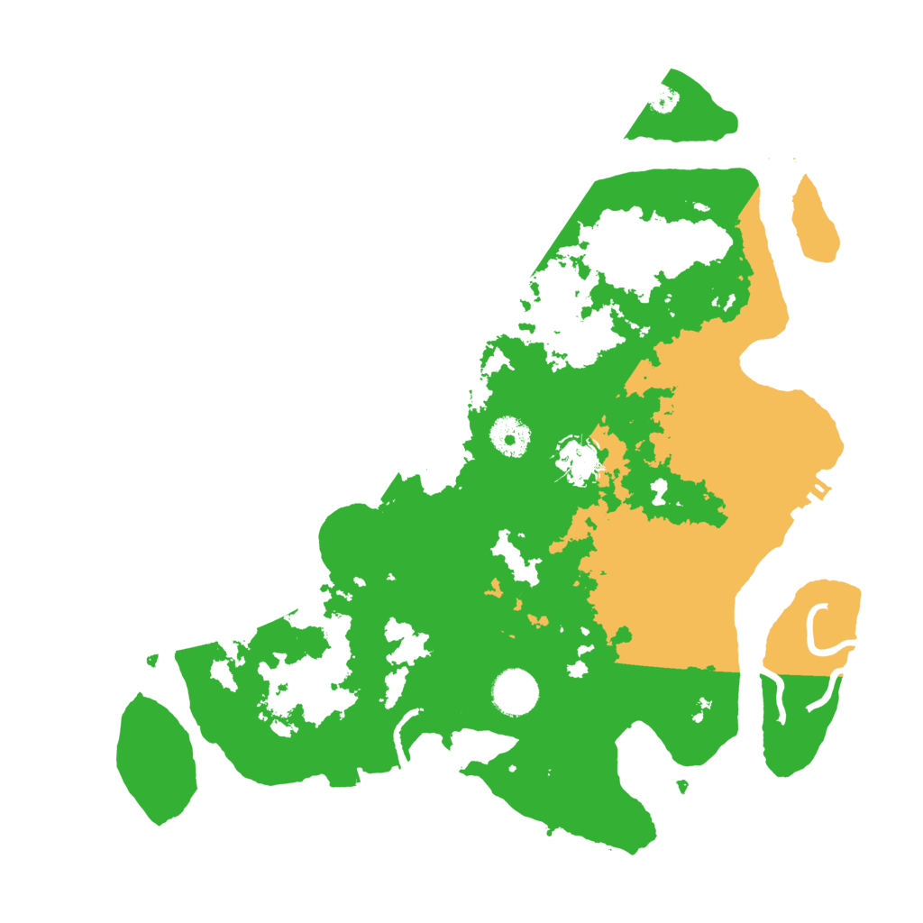 Biome Rust Map: Procedural Map, Size: 3500, Seed: 95338