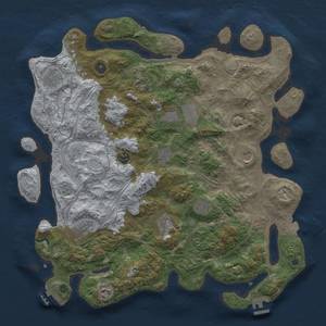 Thumbnail Rust Map: Procedural Map, Size: 4250, Seed: 894487551, 19 Monuments