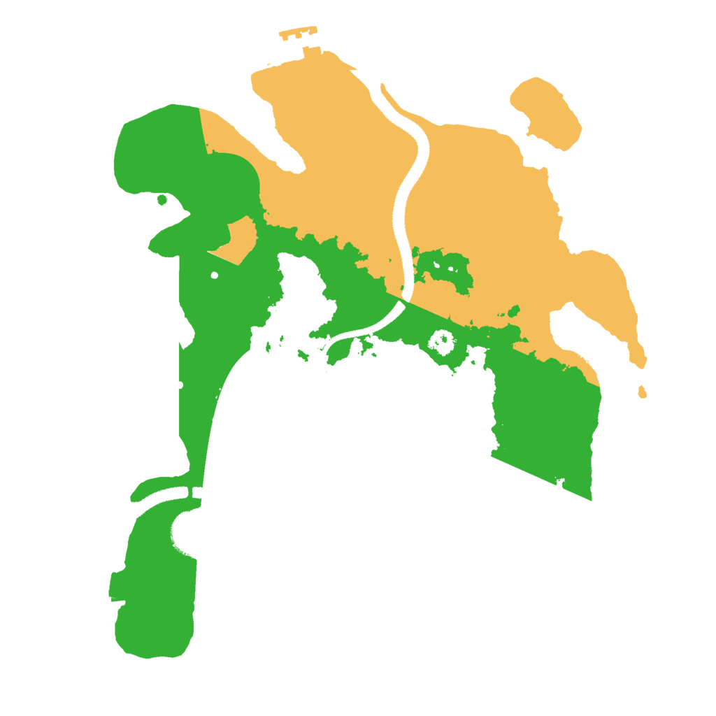 Biome Rust Map: Procedural Map, Size: 2858, Seed: 13833