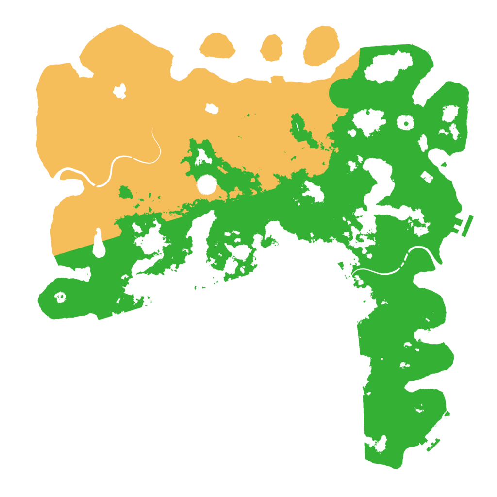Biome Rust Map: Procedural Map, Size: 4500, Seed: 110620224