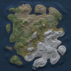 Thumbnail Rust Map: Procedural Map, Size: 3500, Seed: 611886127, 16 Monuments