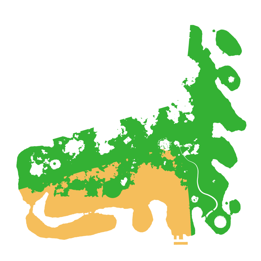 Biome Rust Map: Procedural Map, Size: 3800, Seed: 48