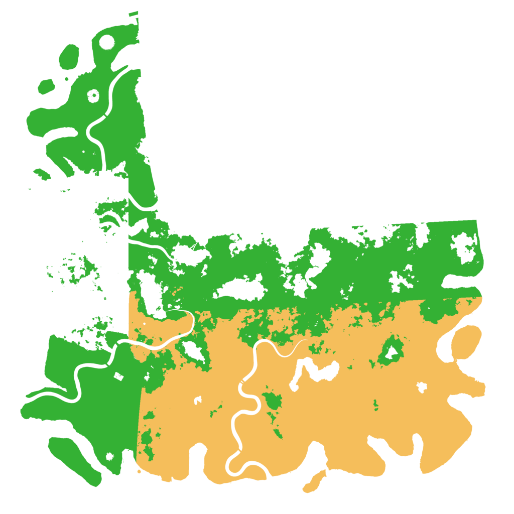 Biome Rust Map: Procedural Map, Size: 6000, Seed: 1759339606