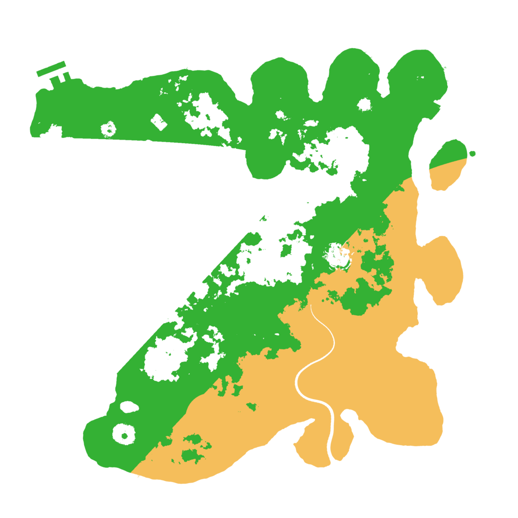 Biome Rust Map: Procedural Map, Size: 3500, Seed: 1754277011