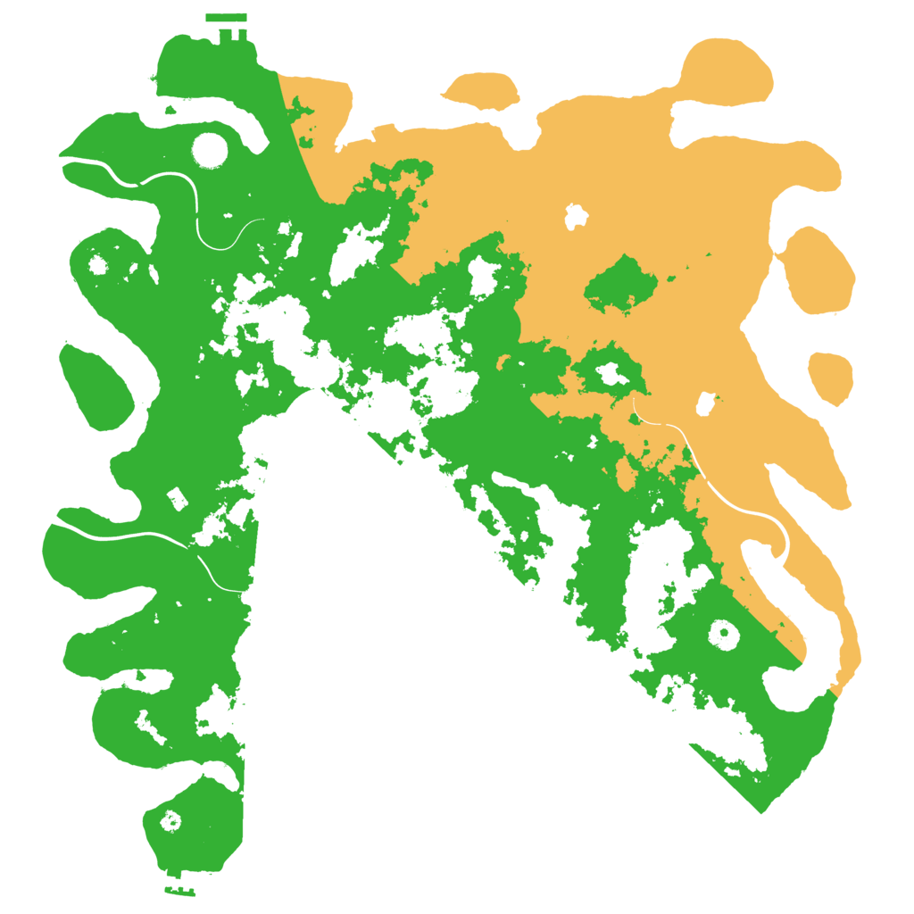 Biome Rust Map: Procedural Map, Size: 4500, Seed: 19123754