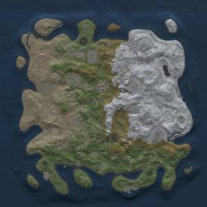 Thumbnail Rust Map: Procedural Map, Size: 4000, Seed: 400565414, 19 Monuments