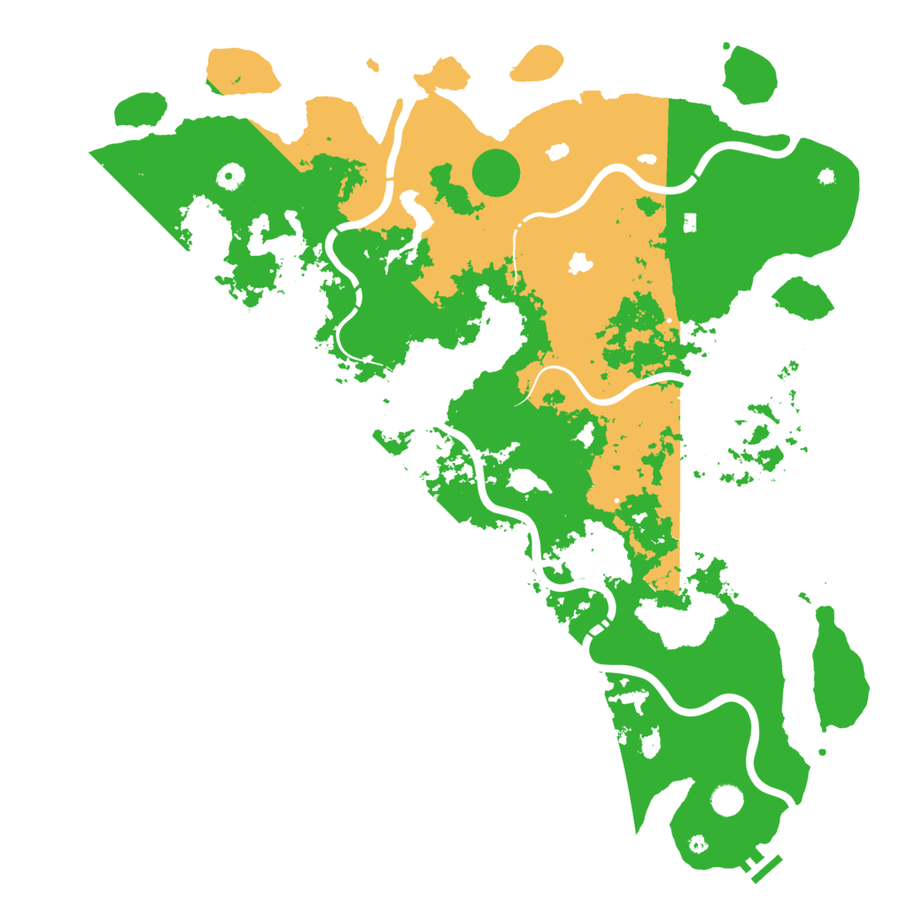 Biome Rust Map: Procedural Map, Size: 5000, Seed: 1634819561