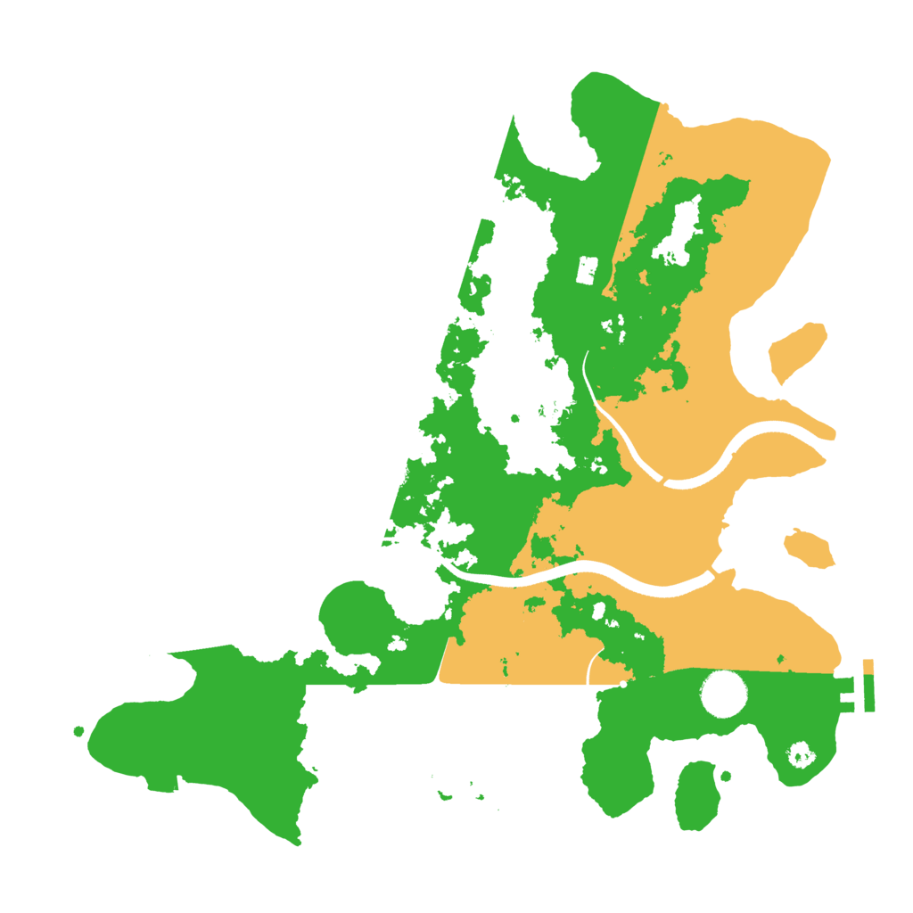 Biome Rust Map: Procedural Map, Size: 3500, Seed: 75438825