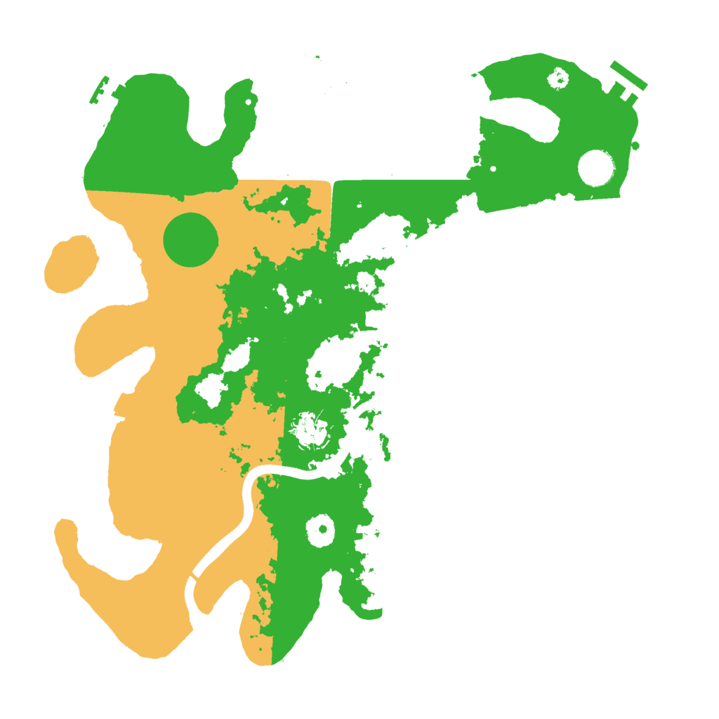 Biome Rust Map: Procedural Map, Size: 3500, Seed: 366234474