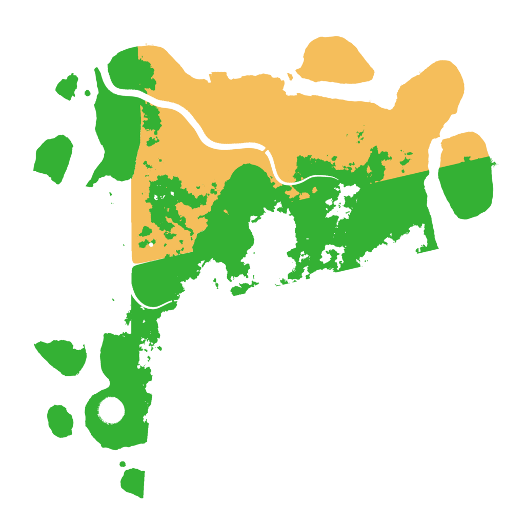 Biome Rust Map: Procedural Map, Size: 3500, Seed: 49914185