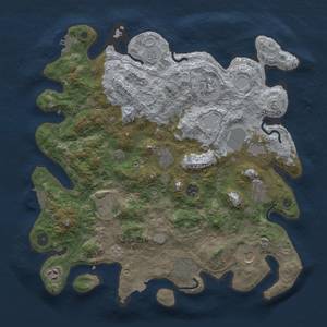 Thumbnail Rust Map: Procedural Map, Size: 4000, Seed: 2140971376, 18 Monuments