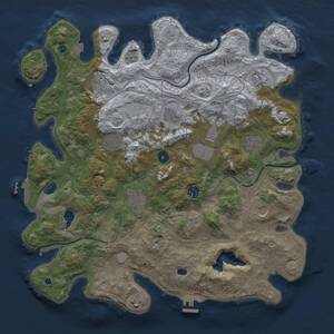 Thumbnail Rust Map: Procedural Map, Size: 4250, Seed: 1538927616, 17 Monuments