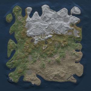 Thumbnail Rust Map: Procedural Map, Size: 4250, Seed: 1538927616, 19 Monuments