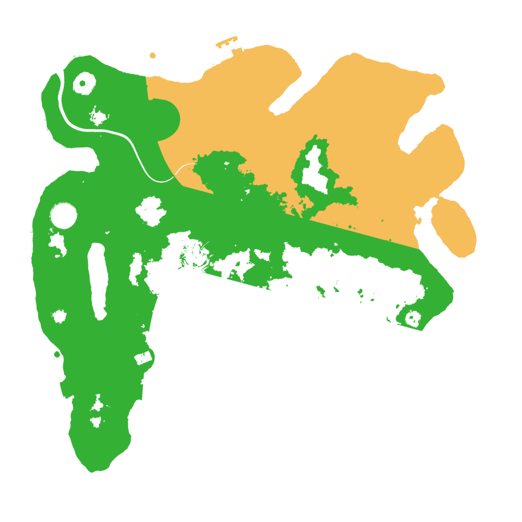 Biome Rust Map: Procedural Map, Size: 3500, Seed: 125072045