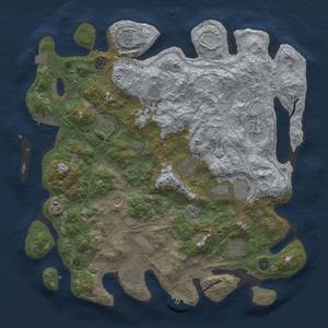 Thumbnail Rust Map: Procedural Map, Size: 4500, Seed: 1140432581, 19 Monuments