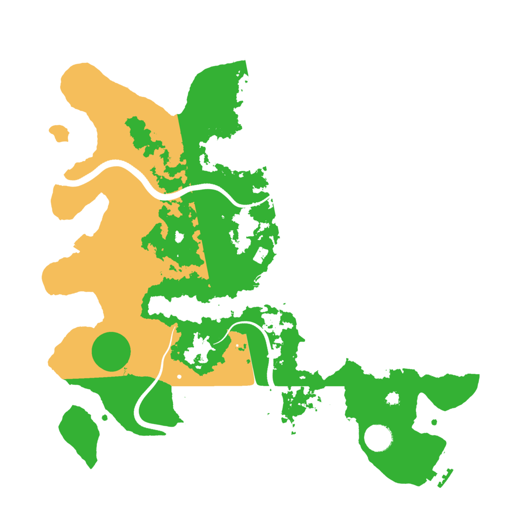 Biome Rust Map: Procedural Map, Size: 3500, Seed: 457980460