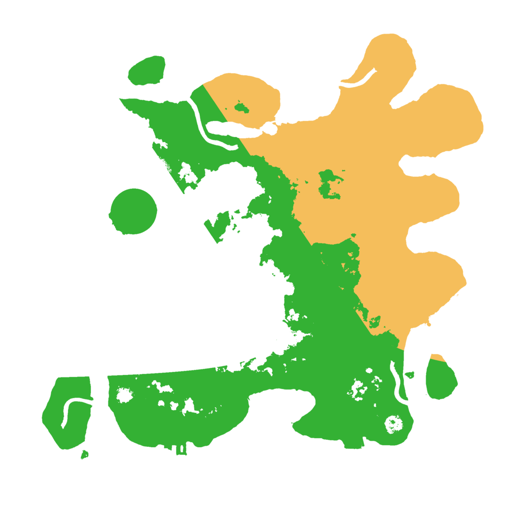 Biome Rust Map: Procedural Map, Size: 3000, Seed: 1117126521