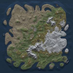 Thumbnail Rust Map: Procedural Map, Size: 5000, Seed: 2134910651, 19 Monuments