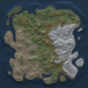 Thumbnail Rust Map: Procedural Map, Size: 4500, Seed: 89264323, 19 Monuments