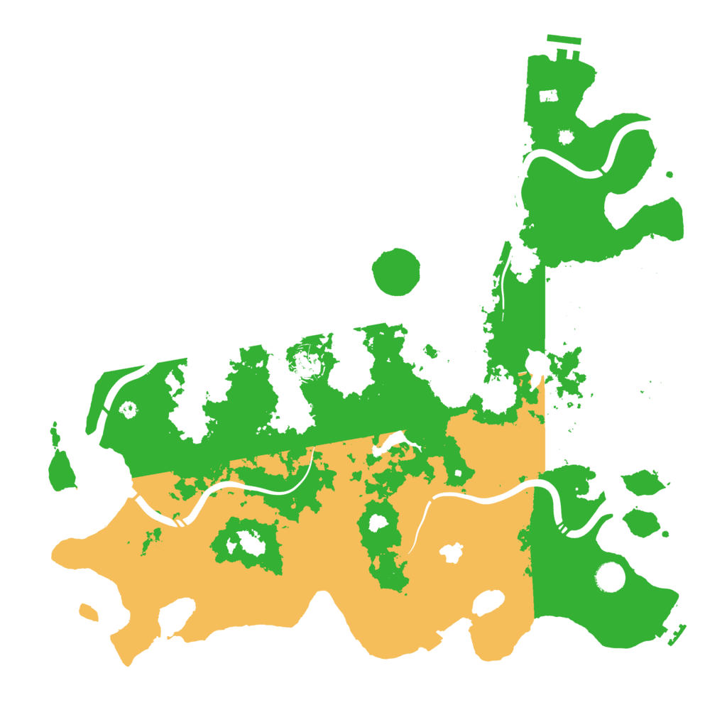 Biome Rust Map: Procedural Map, Size: 4300, Seed: 104651
