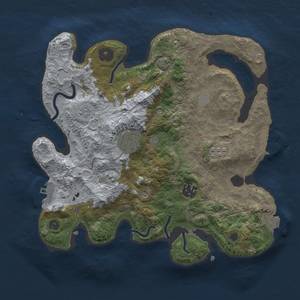 Thumbnail Rust Map: Procedural Map, Size: 3000, Seed: 1902417977, 11 Monuments