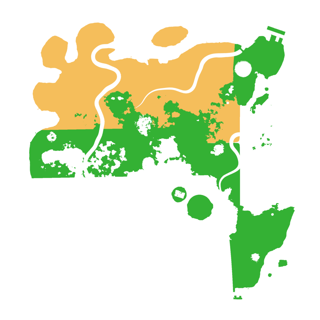 Biome Rust Map: Procedural Map, Size: 3500, Seed: 226677
