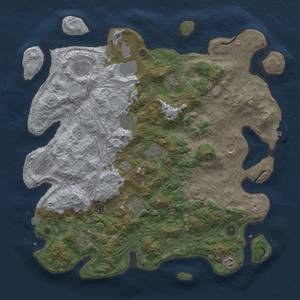 Thumbnail Rust Map: Procedural Map, Size: 4500, Seed: 1486659863, 18 Monuments