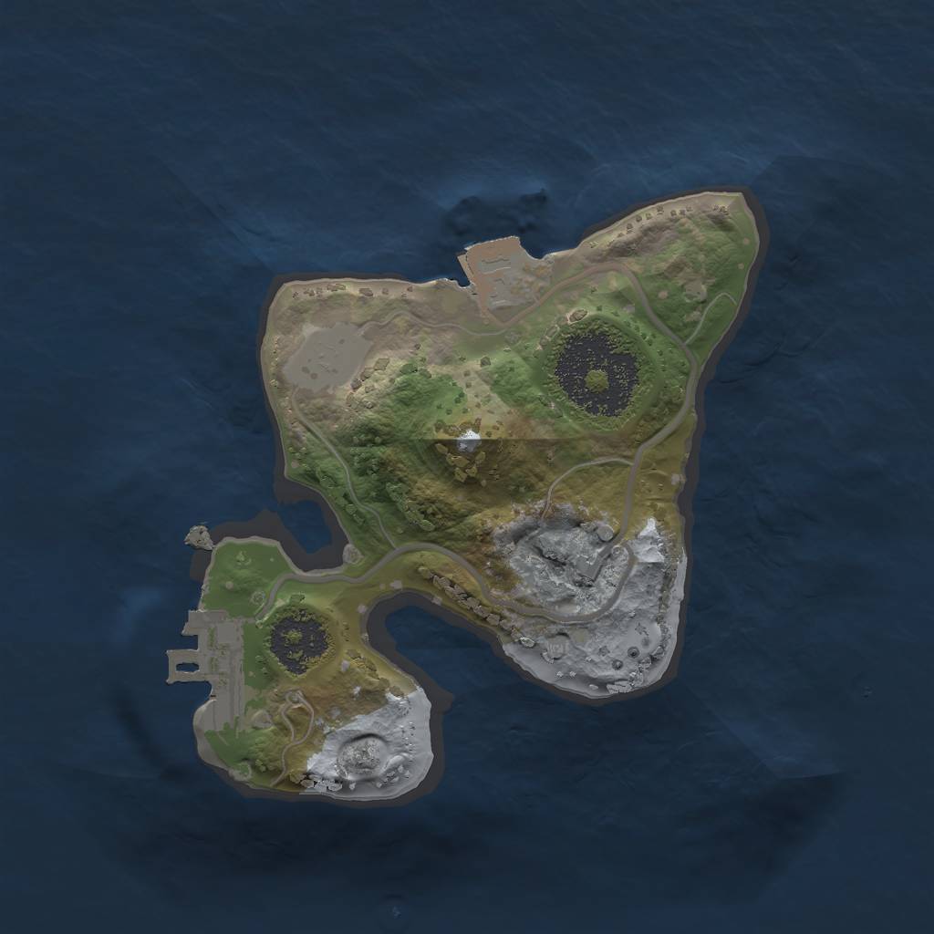 Rust Map: Procedural Map, Size: 1700, Seed: 6754323, 4 Monuments