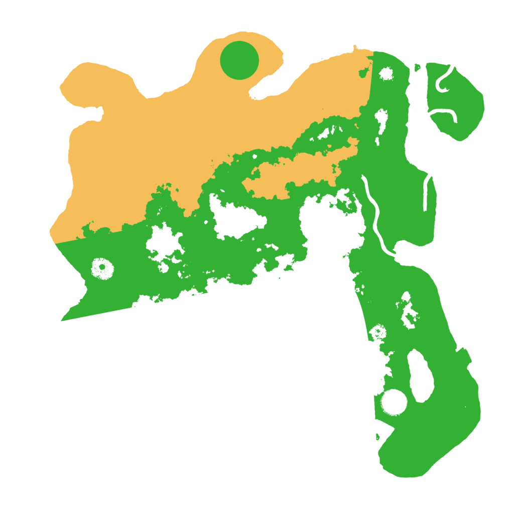 Biome Rust Map: Procedural Map, Size: 3500, Seed: 5343375