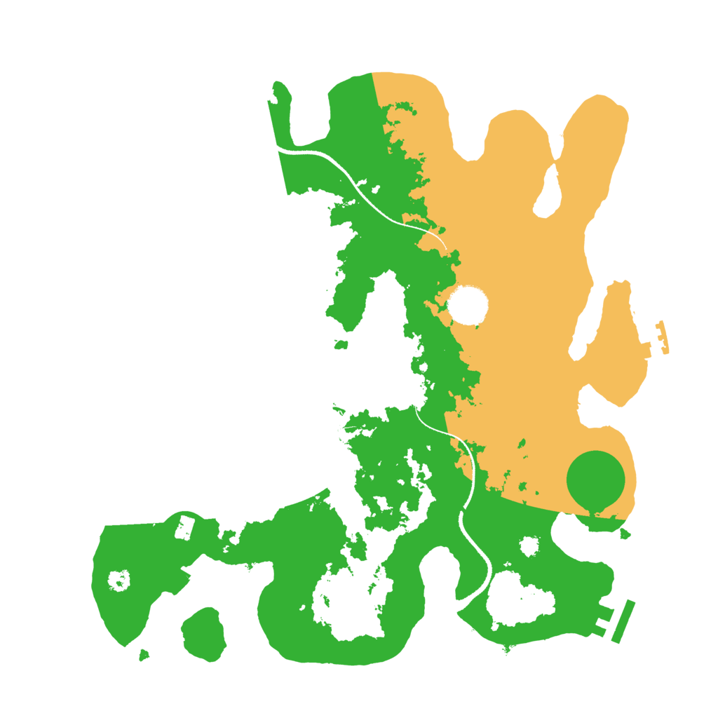 Biome Rust Map: Procedural Map, Size: 3250, Seed: 200