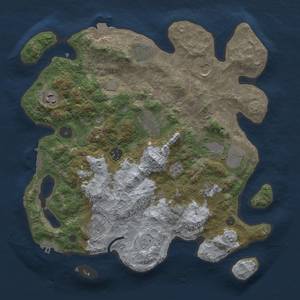 Thumbnail Rust Map: Procedural Map, Size: 3600, Seed: 137, 17 Monuments