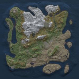 Thumbnail Rust Map: Procedural Map, Size: 3580, Seed: 713097744, 15 Monuments