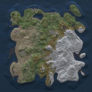 Thumbnail Rust Map: Procedural Map, Size: 3800, Seed: 36937701, 17 Monuments