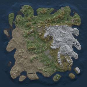 Thumbnail Rust Map: Procedural Map, Size: 4250, Seed: 27500, 19 Monuments