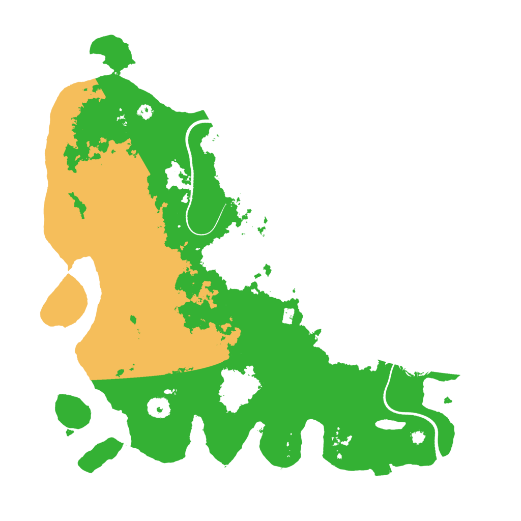 Biome Rust Map: Procedural Map, Size: 3550, Seed: 50908548