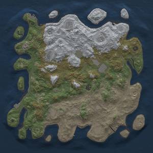 Thumbnail Rust Map: Procedural Map, Size: 4500, Seed: 555656377, 19 Monuments