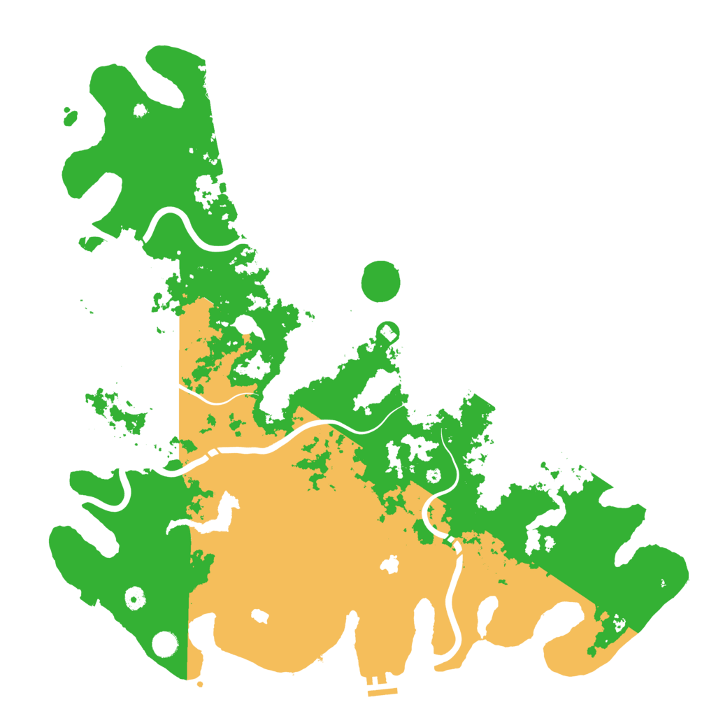 Biome Rust Map: Procedural Map, Size: 4888, Seed: 1212121