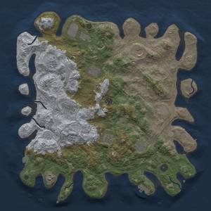 Thumbnail Rust Map: Procedural Map, Size: 4250, Seed: 916000985, 19 Monuments