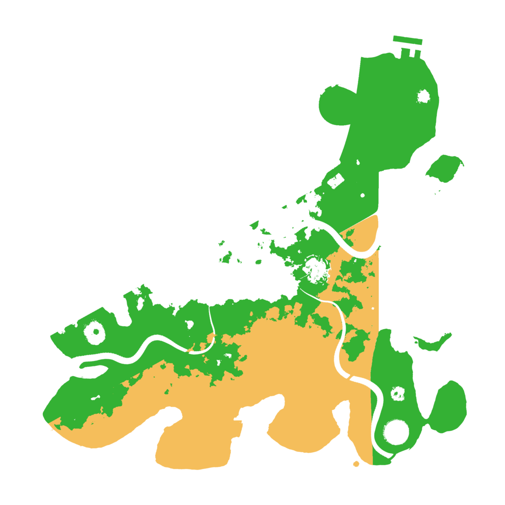 Biome Rust Map: Procedural Map, Size: 3500, Seed: 915566094