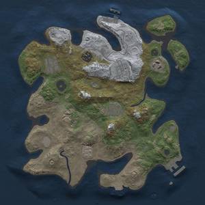 Thumbnail Rust Map: Procedural Map, Size: 3000, Seed: 1534731180, 15 Monuments