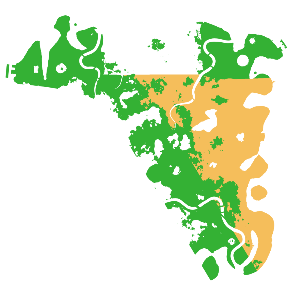 Biome Rust Map: Procedural Map, Size: 4500, Seed: 2021523721