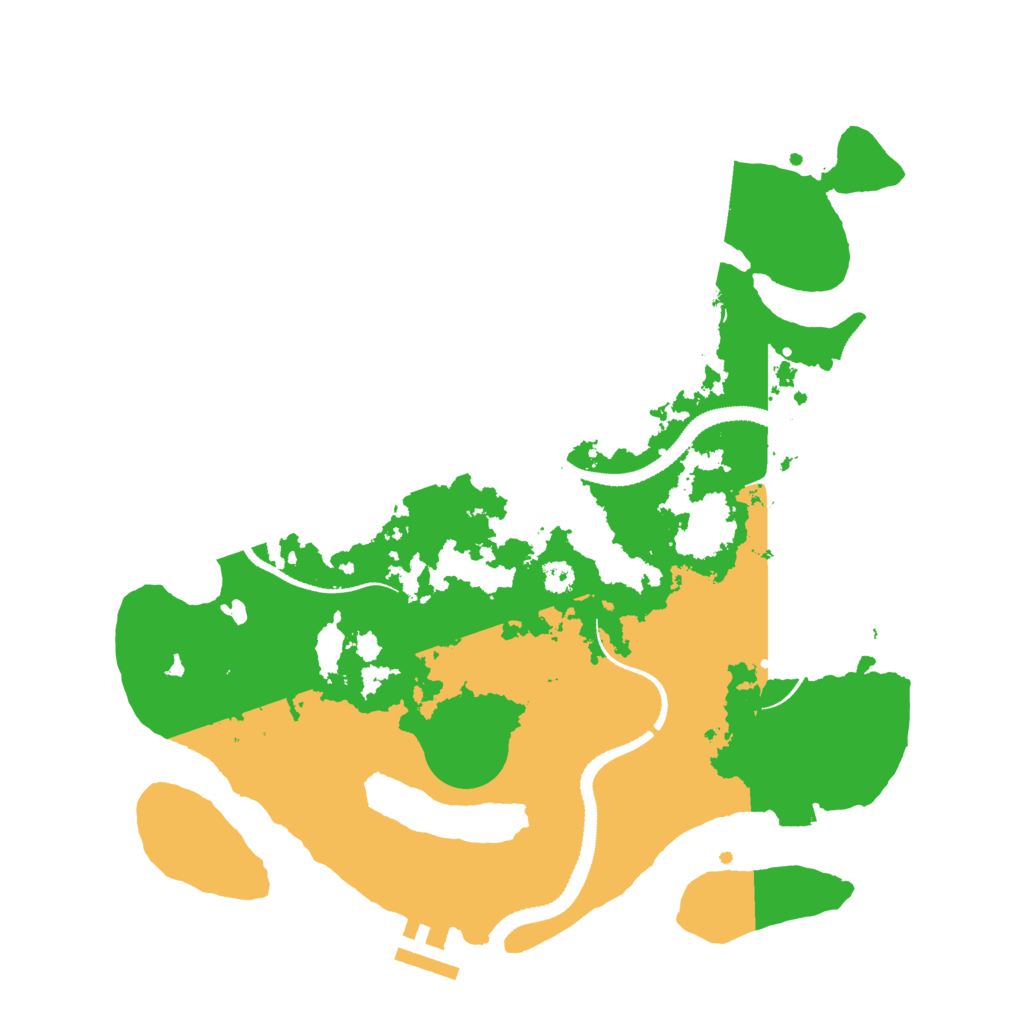 Biome Rust Map: Procedural Map, Size: 3200, Seed: 517077360