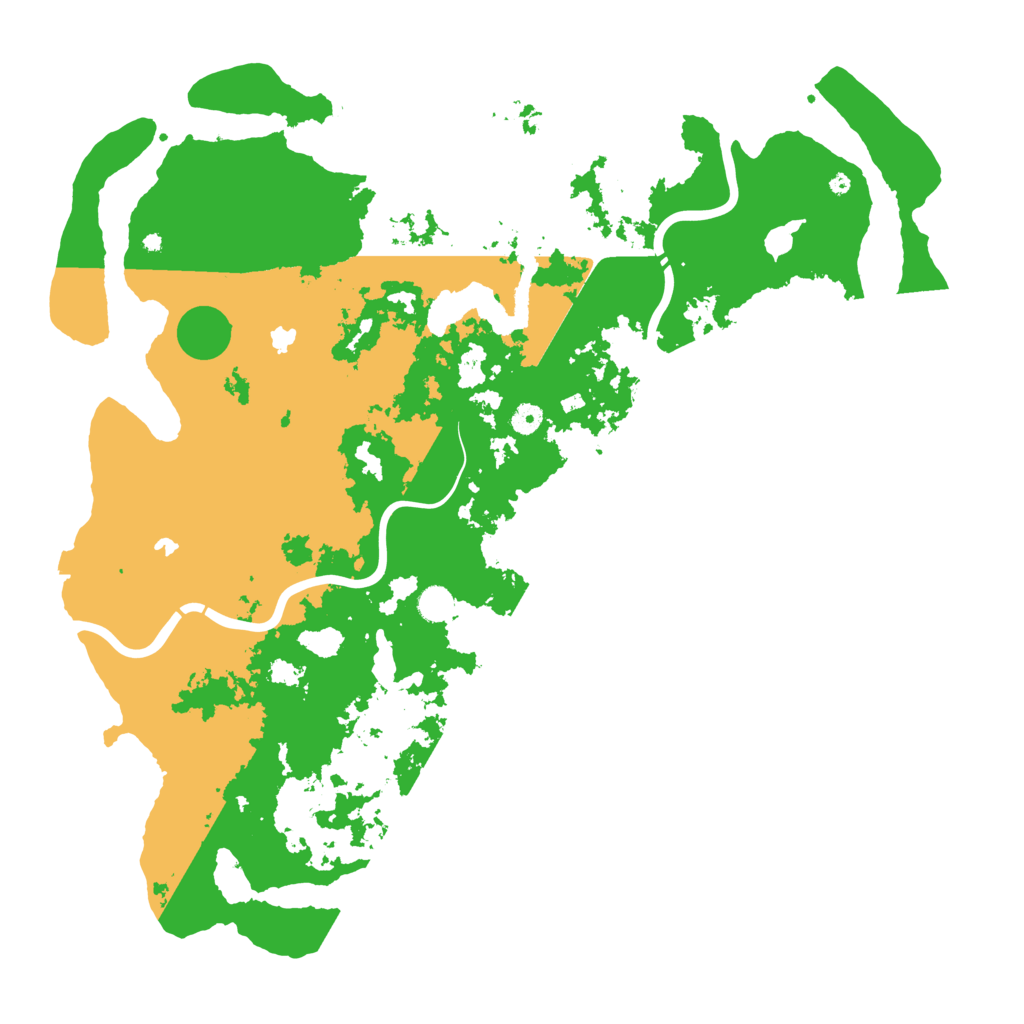 Biome Rust Map: Procedural Map, Size: 5000, Seed: 466298578