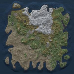 Thumbnail Rust Map: Procedural Map, Size: 4500, Seed: 849907843, 19 Monuments