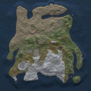 Thumbnail Rust Map: Procedural Map, Size: 3500, Seed: 721146139, 16 Monuments